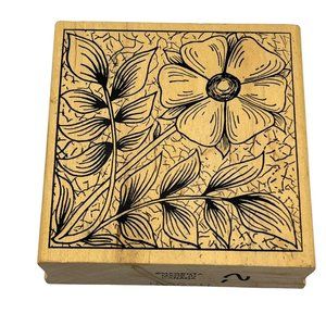 Magenta of Canada NEW Flower Collage Wood Mount Stamp 3.25" x 3"